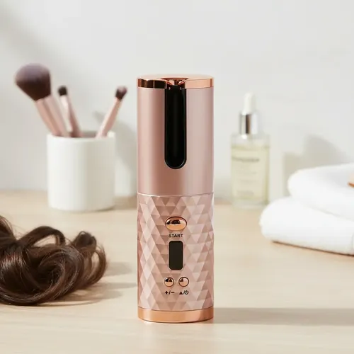Rizador de cabello automático inalámbrico recargable LED