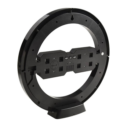 Reloj de Pared y Mesa Digital LED Circular con Alarma y Fecha DS3668L
