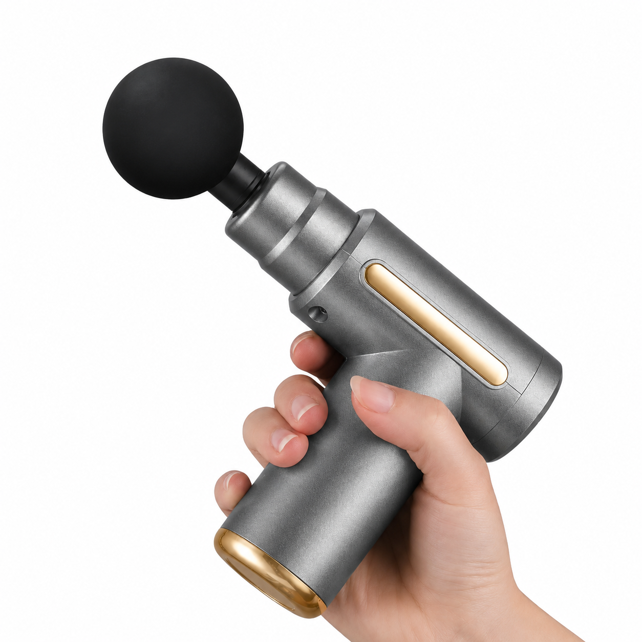 Pistola Masajeadora Muscular Digital con 6 Niveles 4 Cabezales