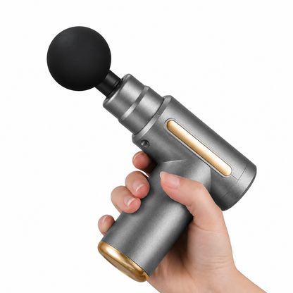 Pistola Masajeadora Muscular Digital con 6 Niveles 4 Cabezales