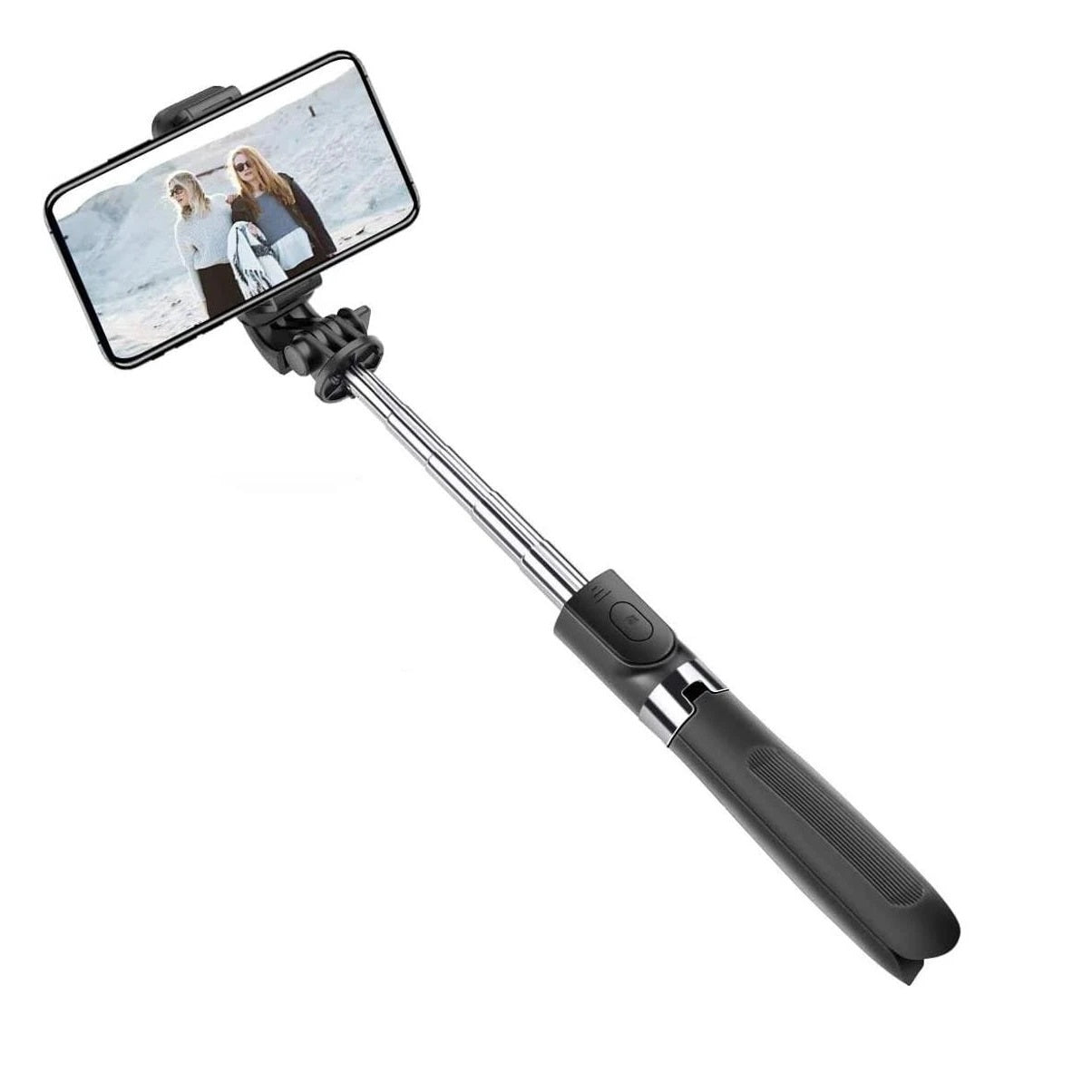 Trípode monopod palo selfie 2 en 1 con luz led y control TS1010