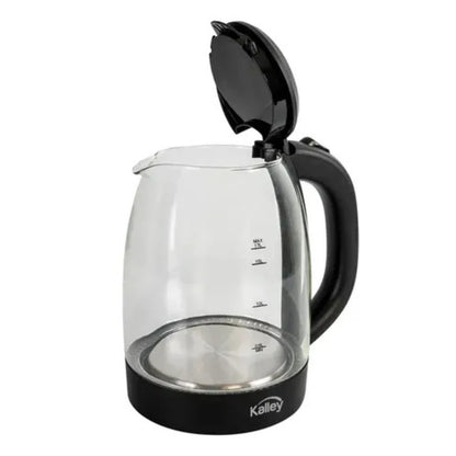 Tetera Eléctrica Kalley K-HAV 1.7L Vidrio con Luz LED