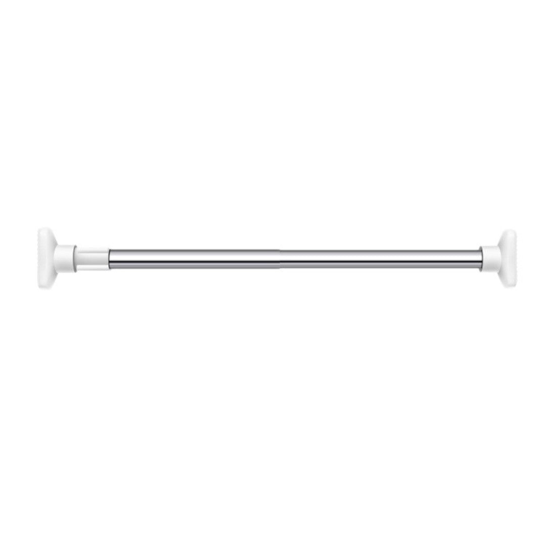 Barra Tubo Cortinero Expandible Ajustable 70cm a 120cm Acero Inoxidable