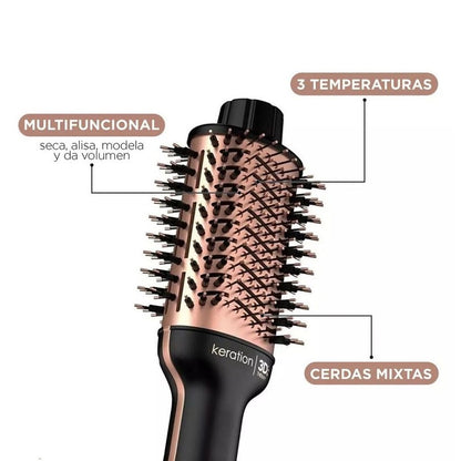 Cepillo Secador Gama Stylish Keration 3D 1200W  3 Velocidades