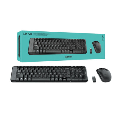 Combo teclado mouse numérico inalámbrico Logitech MK220