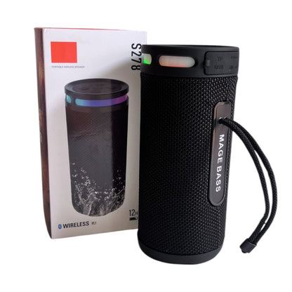 Parlante S278 Bafle portátil Bluetooth, luces RGB Resistencia al agua