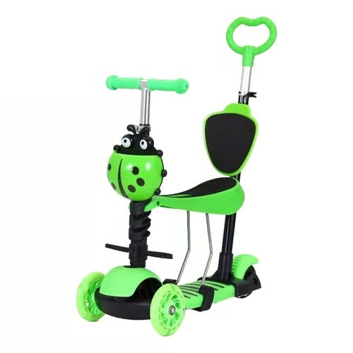 Patineta Scooter para niños 5 en 1 MG5 Mariquita andador y monopatín