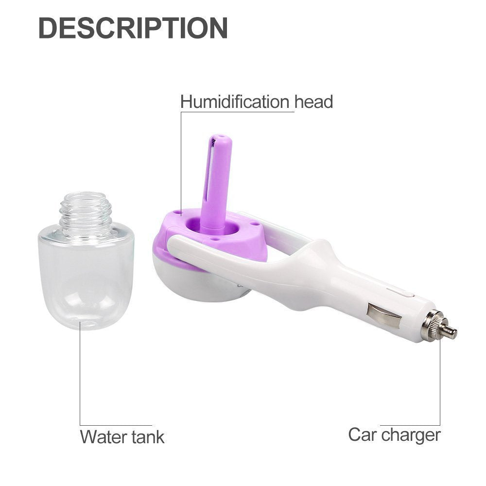 Humidificador vaporizador eléctrico ambientador de carro
