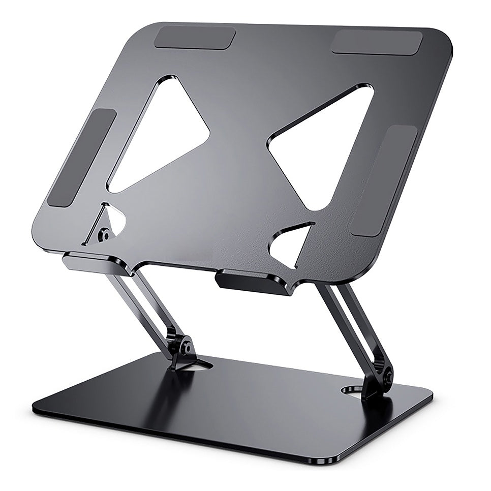 Soporte base acero inoxidable para computador y tablet 2 brazo ajustable