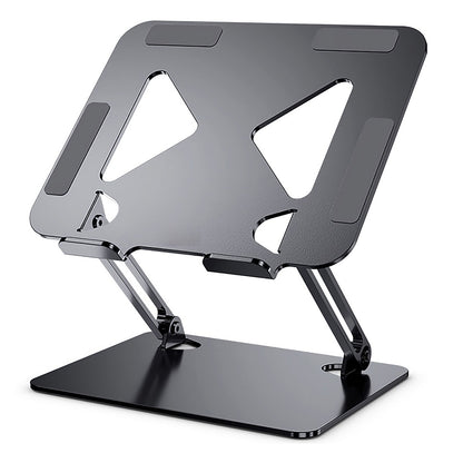 Soporte base acero inoxidable para computador y tablet 2 brazo ajustable