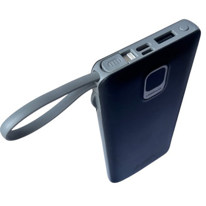 Powerbank batería portátil NIA 10000 mAh con salida múltiple cable y pantalla