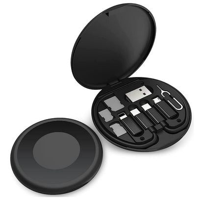 Kit Multifuncional de Datos y Carga Viajero 60W Estuche 7 en 1