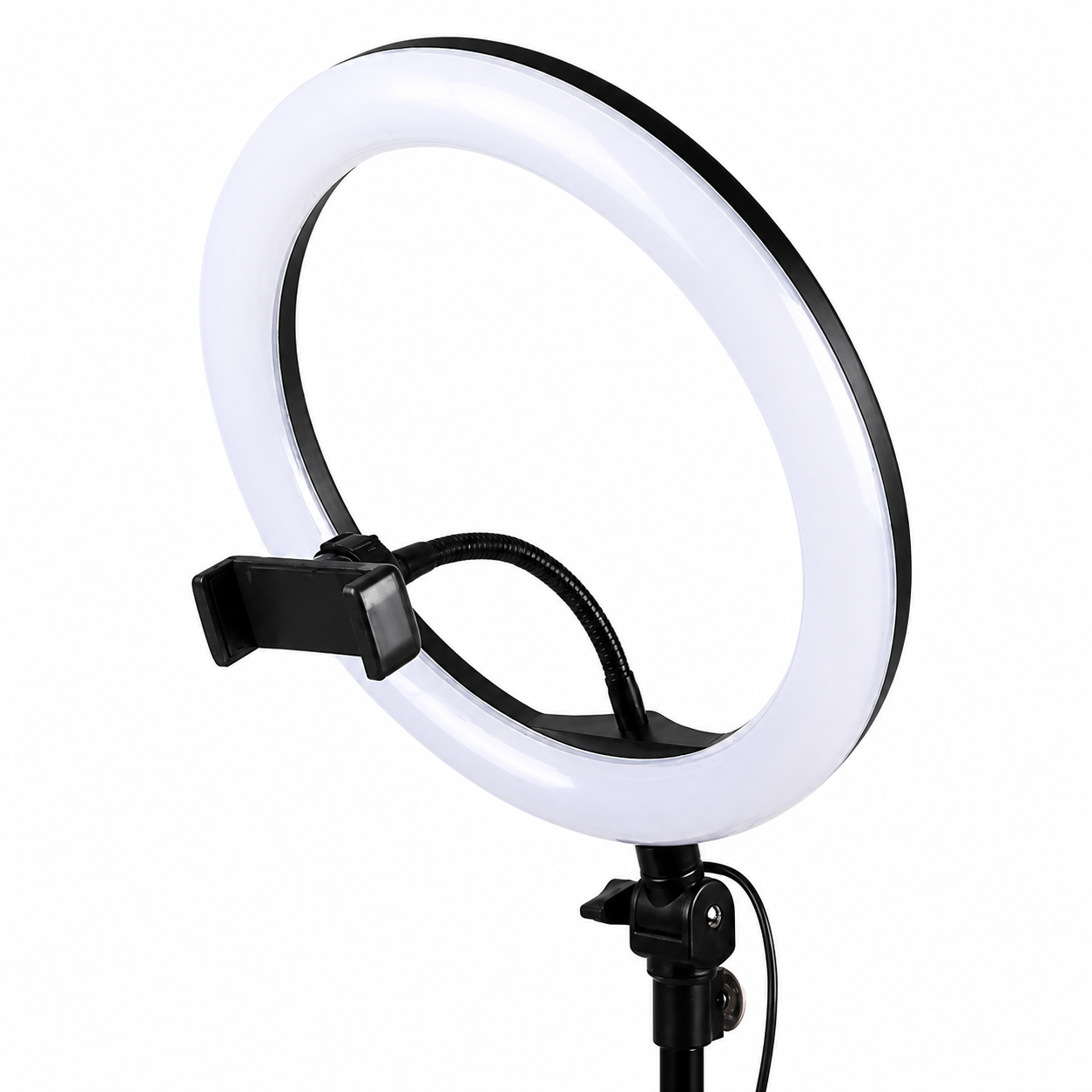 Aro de Luz LED 36 cm con Trípode y Soporte Celular Profesional