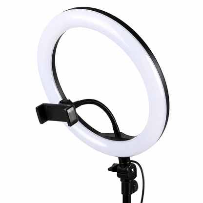 Aro de Luz LED 36 cm con Trípode y Soporte Celular Profesional