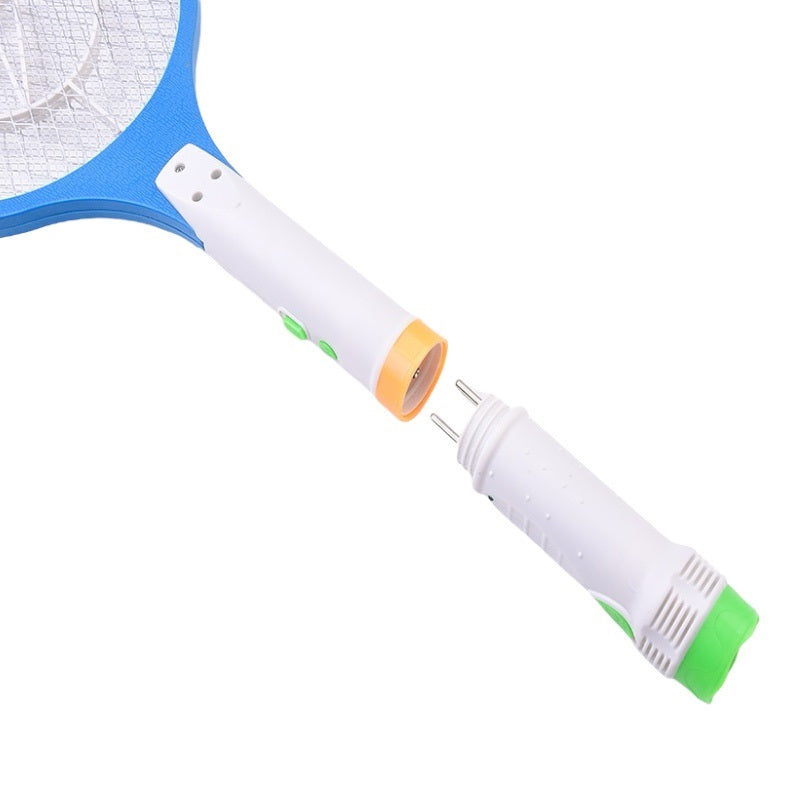 Raqueta mata zancudos recargable + linterna incorporada