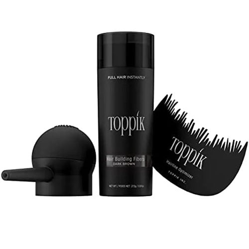 Kit de Polvo Fibras capilares Toppik Hair Cabello grueso y abundante Atomizador