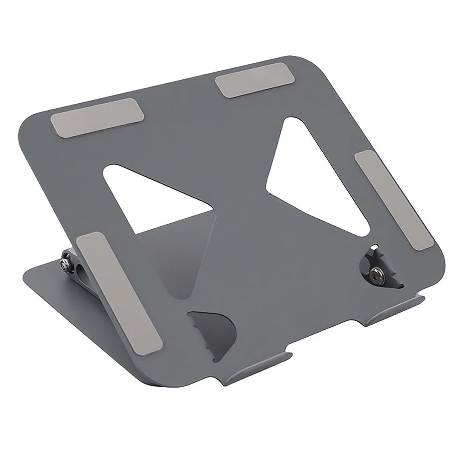 Soporte base acero inoxidable para computador y tablet 2 brazo ajustable