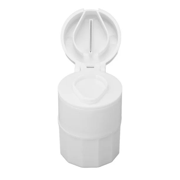 Pastillero con partidor y molino de medicamentos pequeño portátil