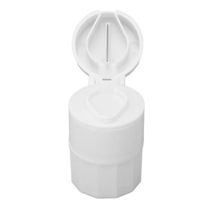Pastillero con partidor y molino de medicamentos pequeño portátil