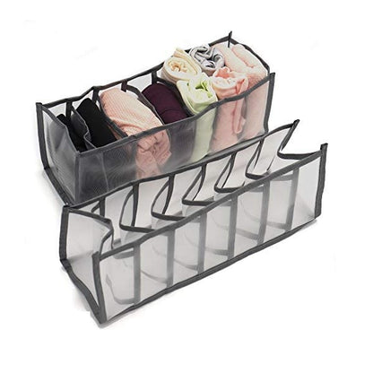 Organizadores de ropa x3 plegables divisiones ahorrador