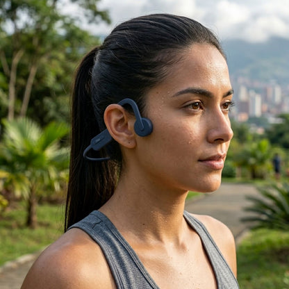 Audífonos de Conducción Ósea Kalley Inalámbricos Bluetooth K-ABCA Azul