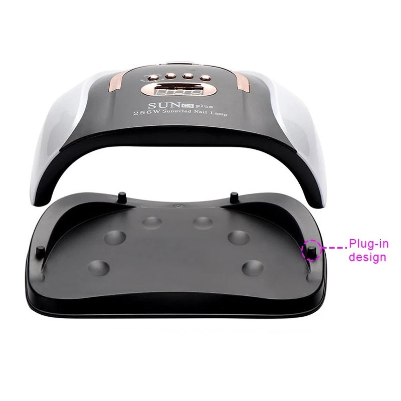 Lámpara profesional de manicura 256W secado semipermanente