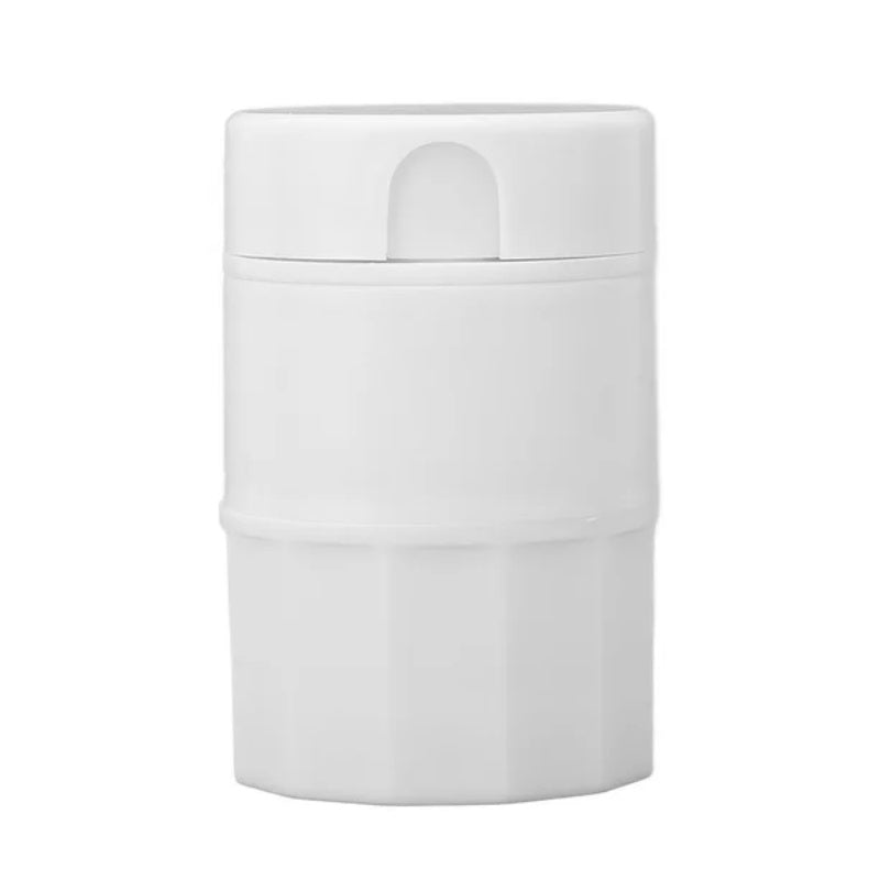Pastillero con partidor y molino de medicamentos pequeño portátil