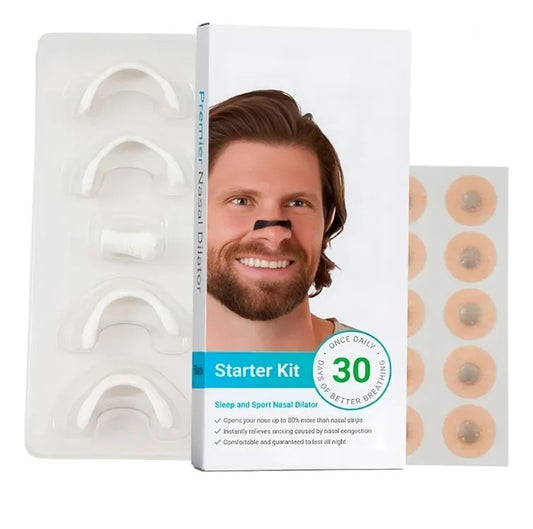 Dilatador Nasal Magnético Kit 30 días Ronquidos Deporte y Salud 4 tallas