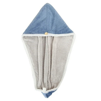 Toalla turbante de microfibra para el cabello secado rápido