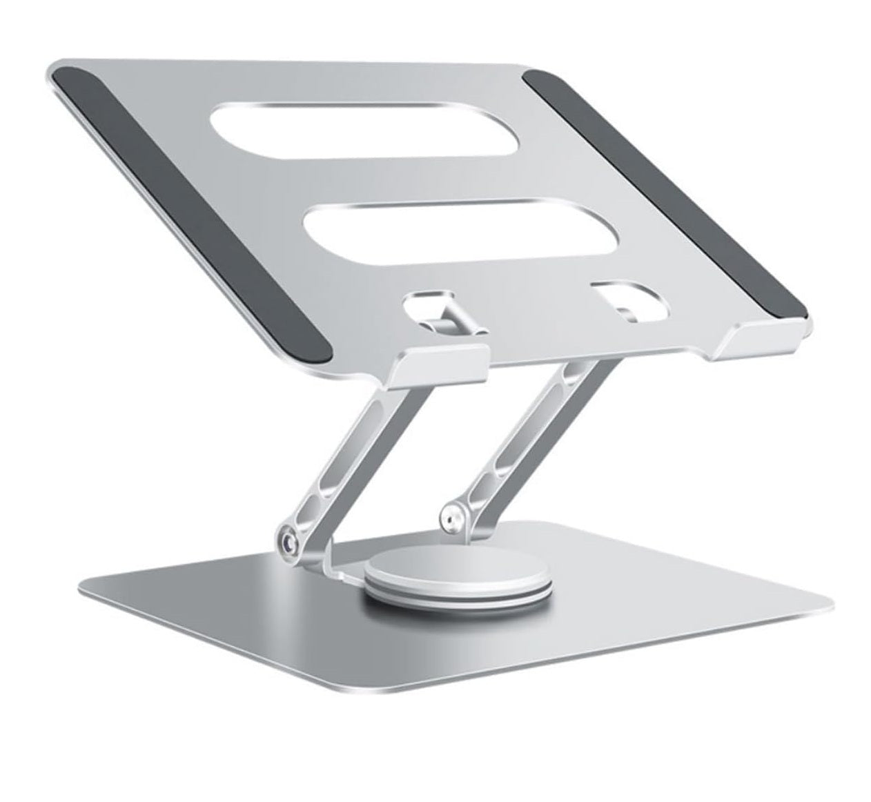 Soporte base de aluminio para computador y tablet giratoria 360° Plegable