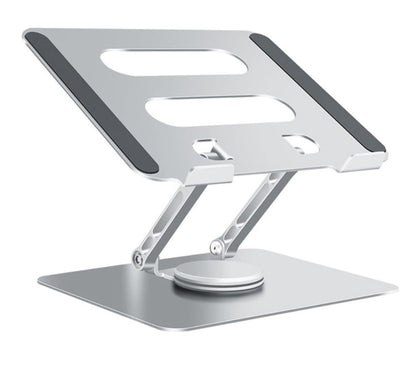 Soporte base de aluminio para computador y tablet giratoria 360° Plegable