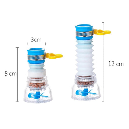 Filtro purificador y ahorrador de agua expandible para llave grifo