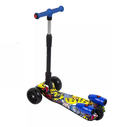 Patineta Infantil H02 con Humo, Bluetooth, Música y Luces LED, Tres ruedas