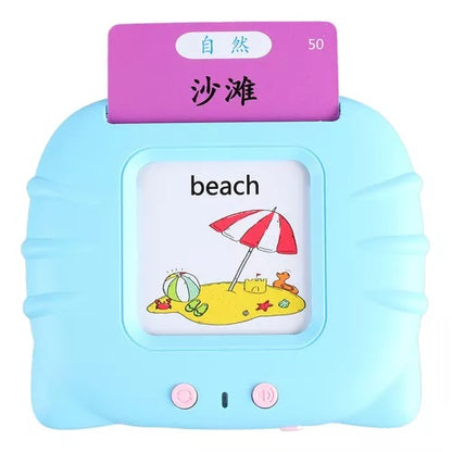 Lector de educación bilingüe 255 tarjetas español e ingles