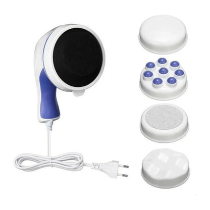 Masajeador eléctrico reductor corporal 4 cabezales Relaxtone