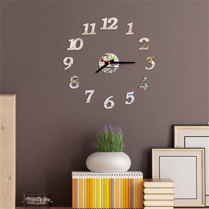 Reloj decorativo 3D adhesivo gigante de pared