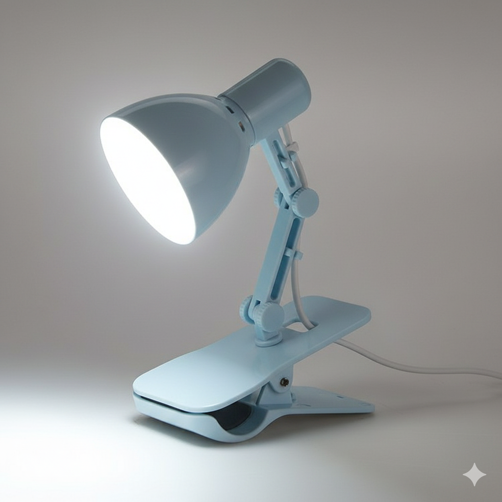 Lámpara LED Ajustable Con Pinza y Cuello Flexible USB 360°