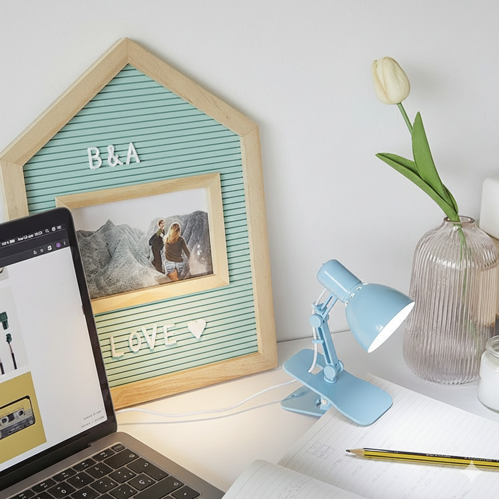 Lámpara LED Ajustable Con Pinza y Cuello Flexible USB 360°