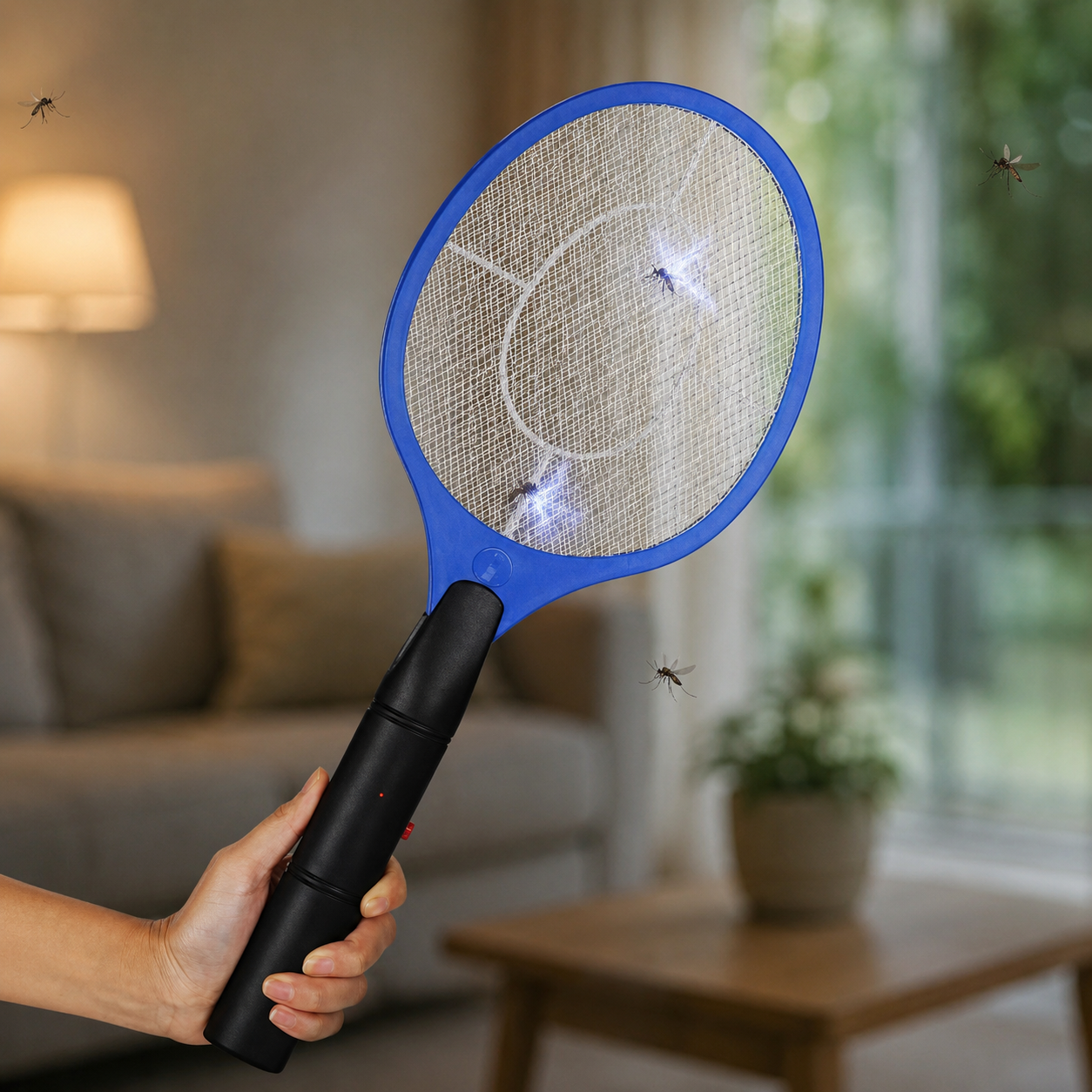 Raqueta Eléctrica Mata Mosquitos Y Zancudos Función Pilas