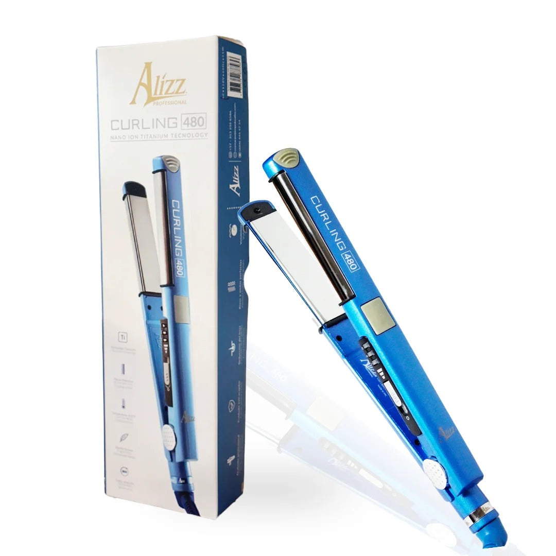 Plancha Alizz Curling 480 Nanano Titanium con Tecnología iónica 2 en 1