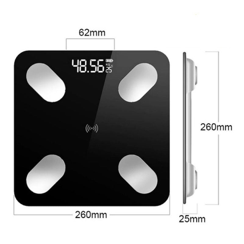 Pesa inteligente con bluetooth para obtener 18 datos corporales
