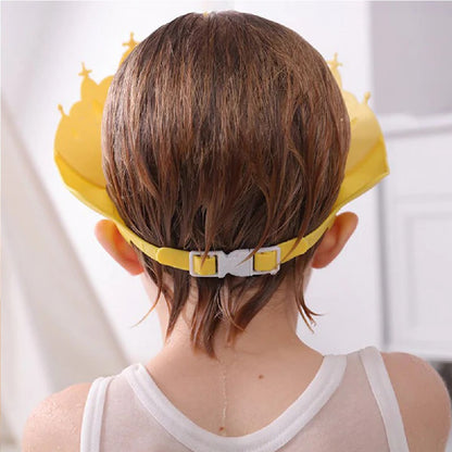 Gorro visera estilo corona para baño de bebes no lagrimas