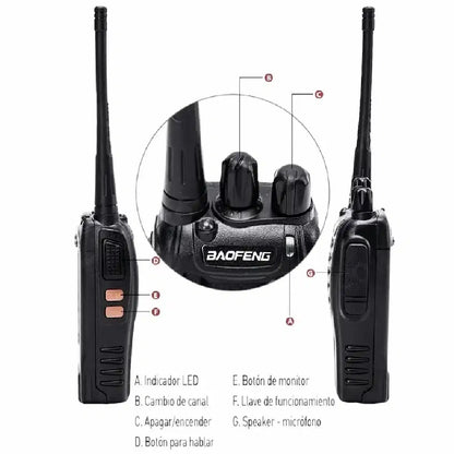 Radios de comunicación profesionales Baofeng BF 888S