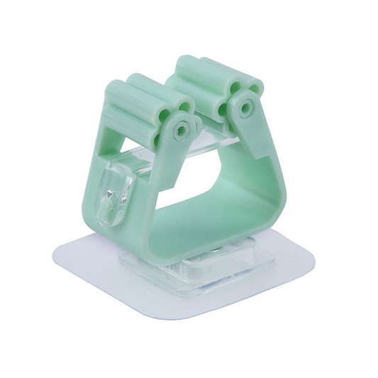 Gancho soporte adhesivo para colgar escoba y trapera