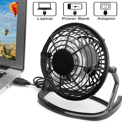 Mini ventilador USB para escritorio carro o habitación plástico
