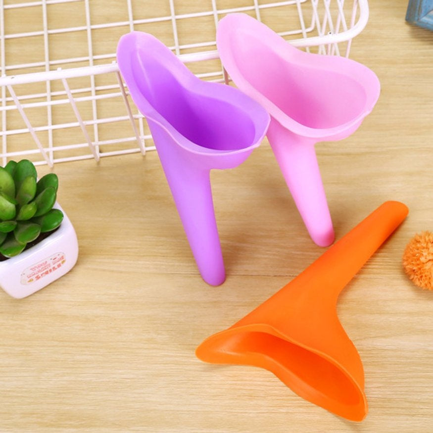 Embudo de silicona para orinar de pie femenino