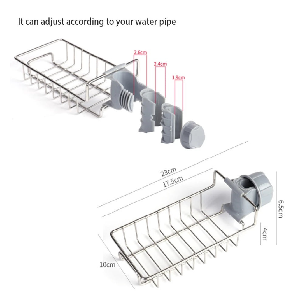 Soporte escurridor de esponja y jabones para la cocina o la ducha