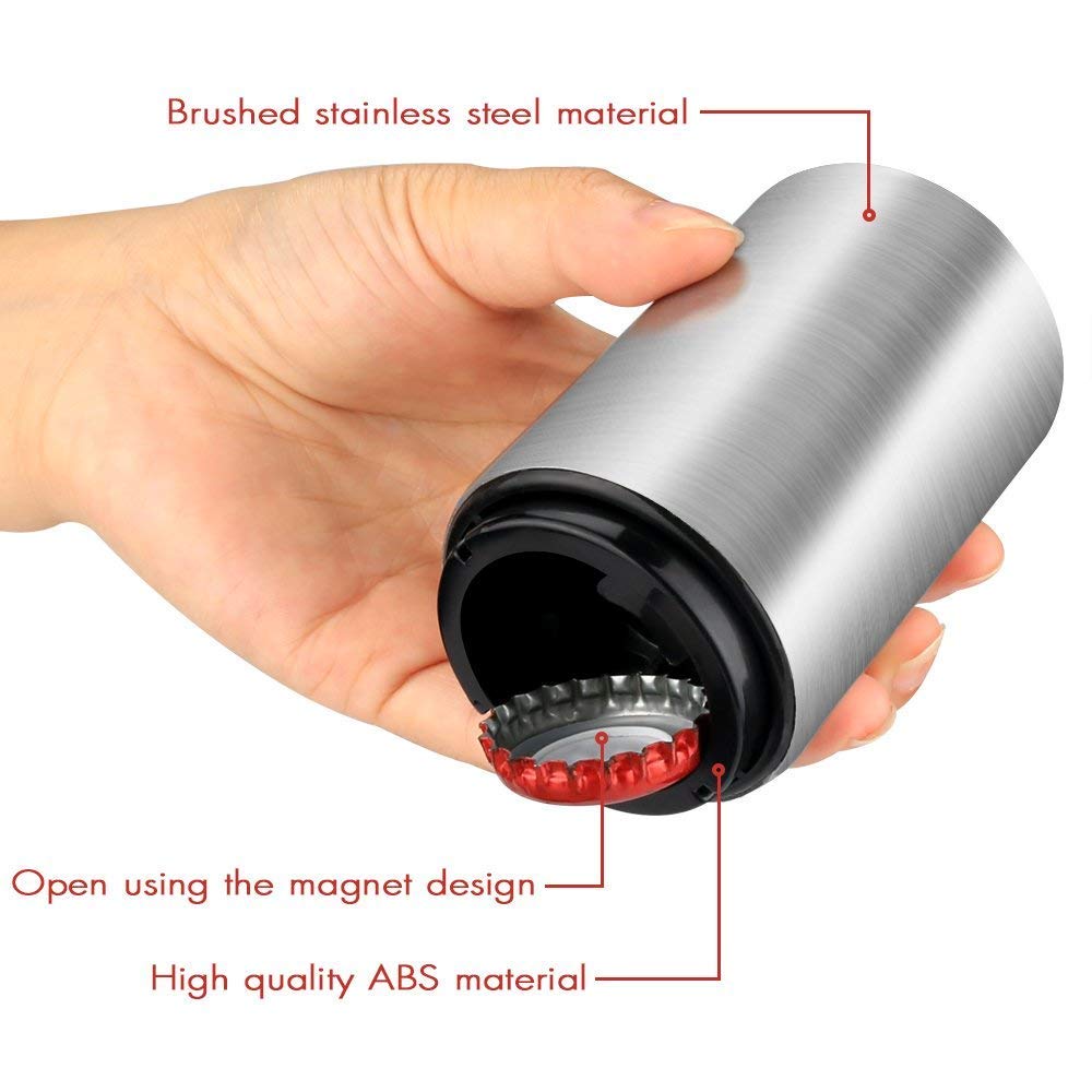 Destapador de botellas magnético automático