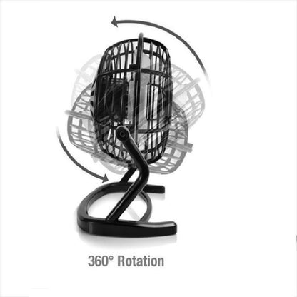 Mini ventilador USB para escritorio carro o habitación plástico