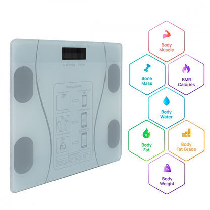 Pesa inteligente con bluetooth para obtener 18 datos corporales